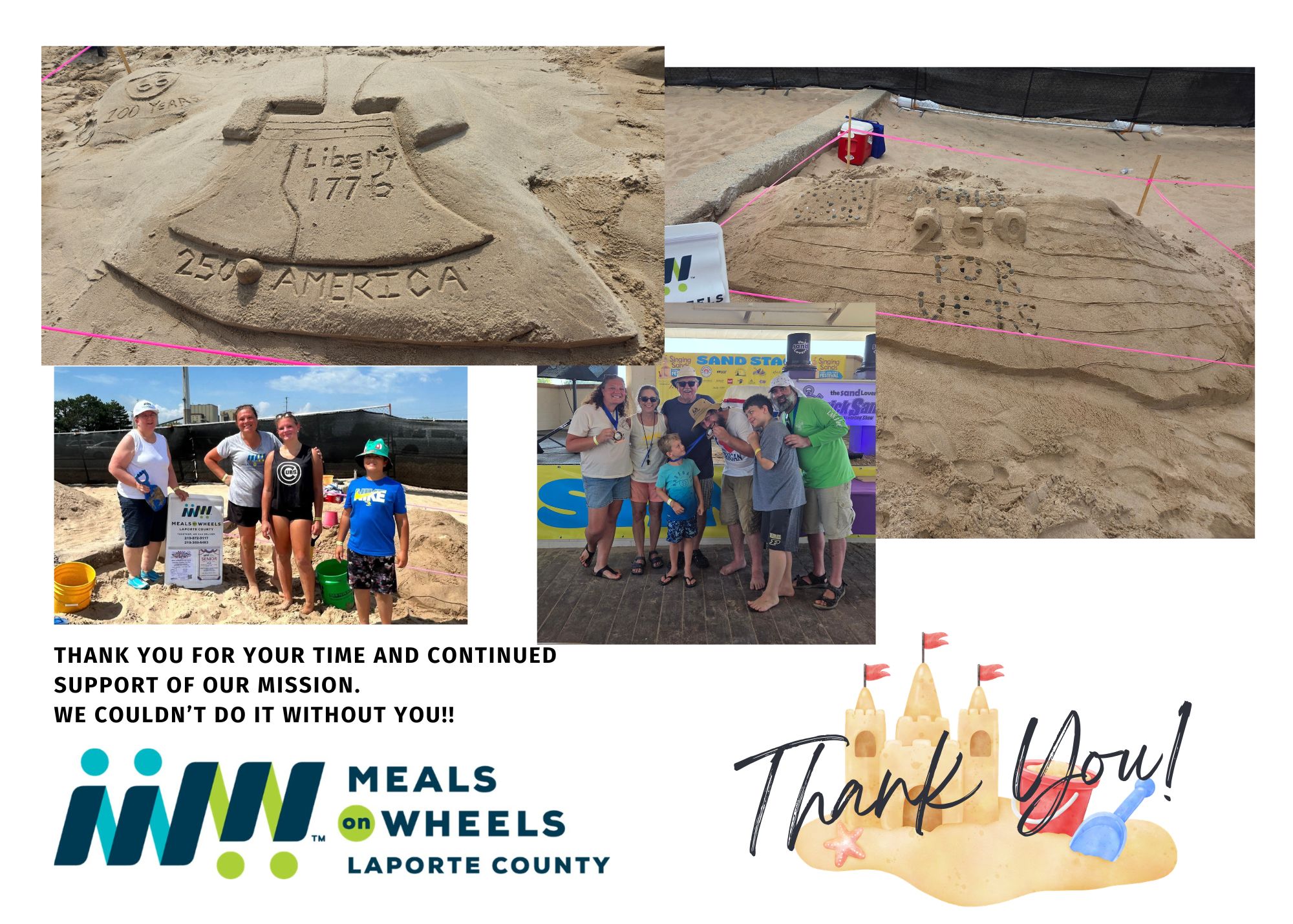 Team MOW Competes in Sand Sculpture Festival