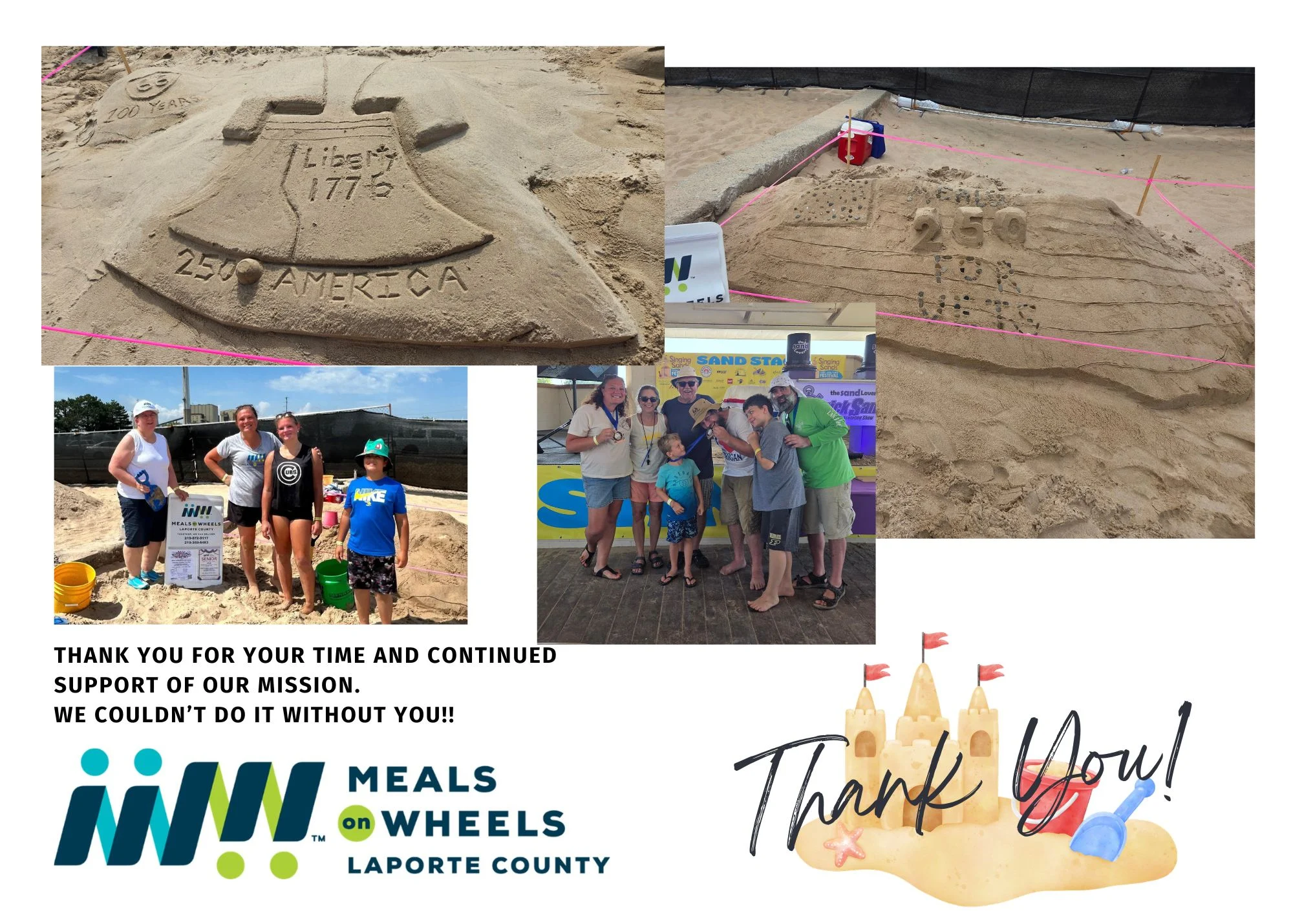 Team MOW Competes in Sand Sculpture Festival