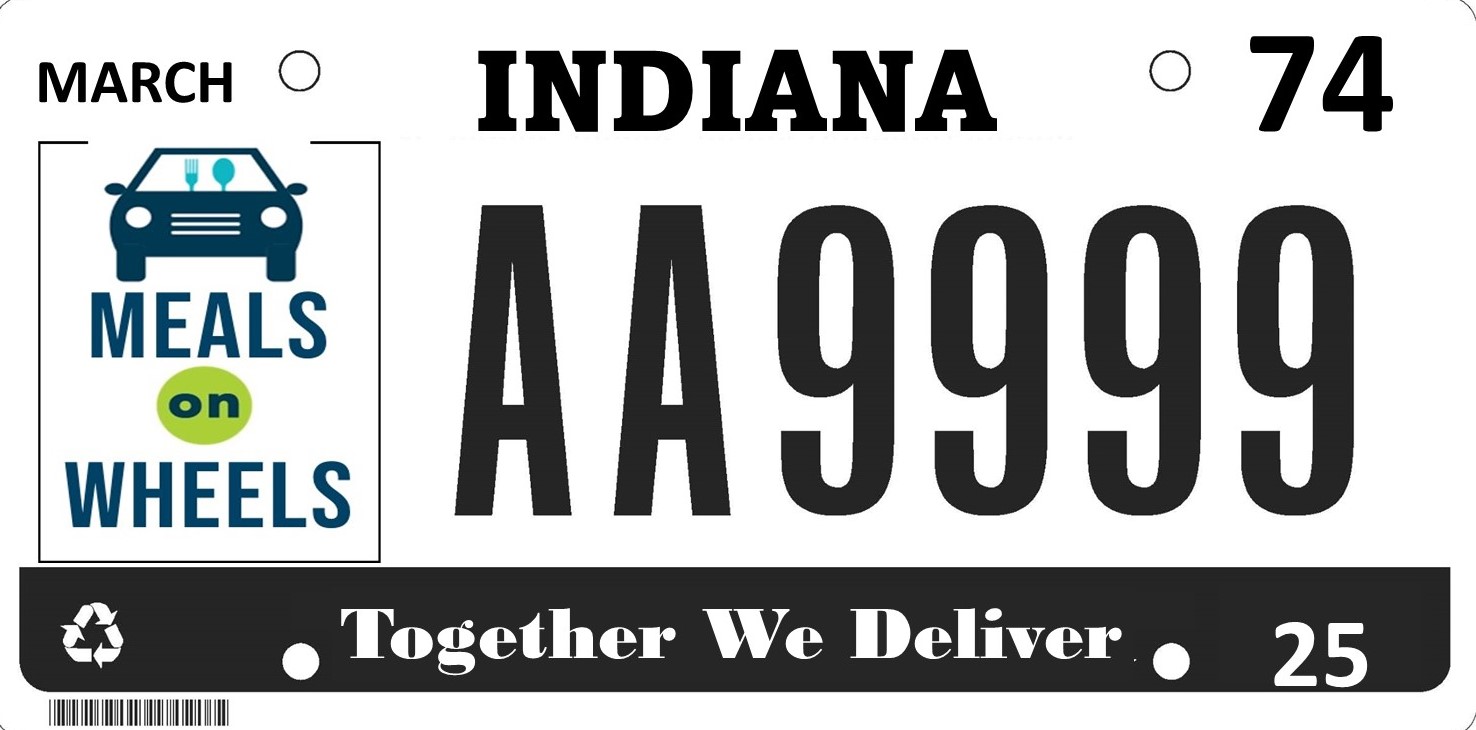 Indiana Approves Meals on Wheels Specialty License Plate