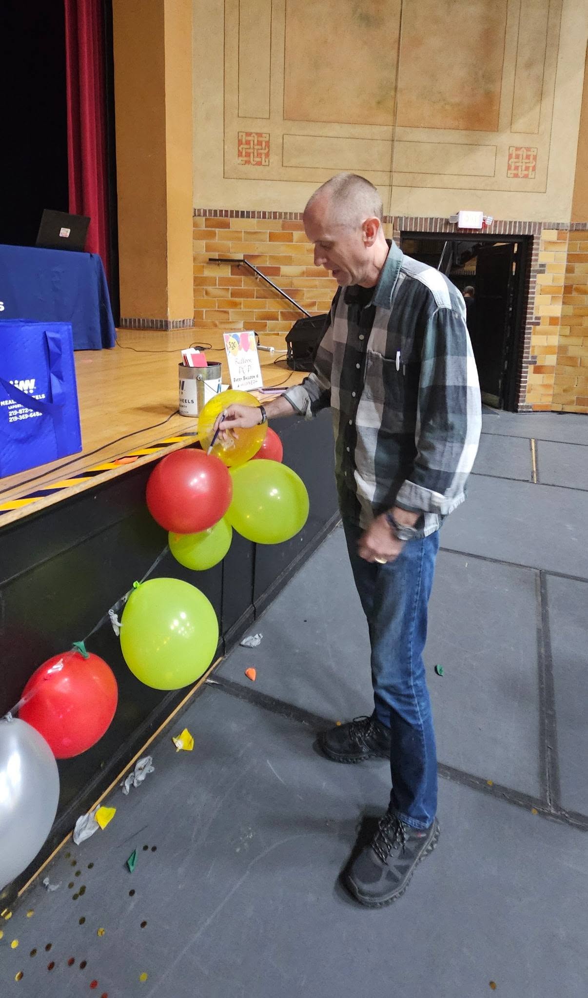 Teams gathered at the LaPorte Civic Auditorium for trivia