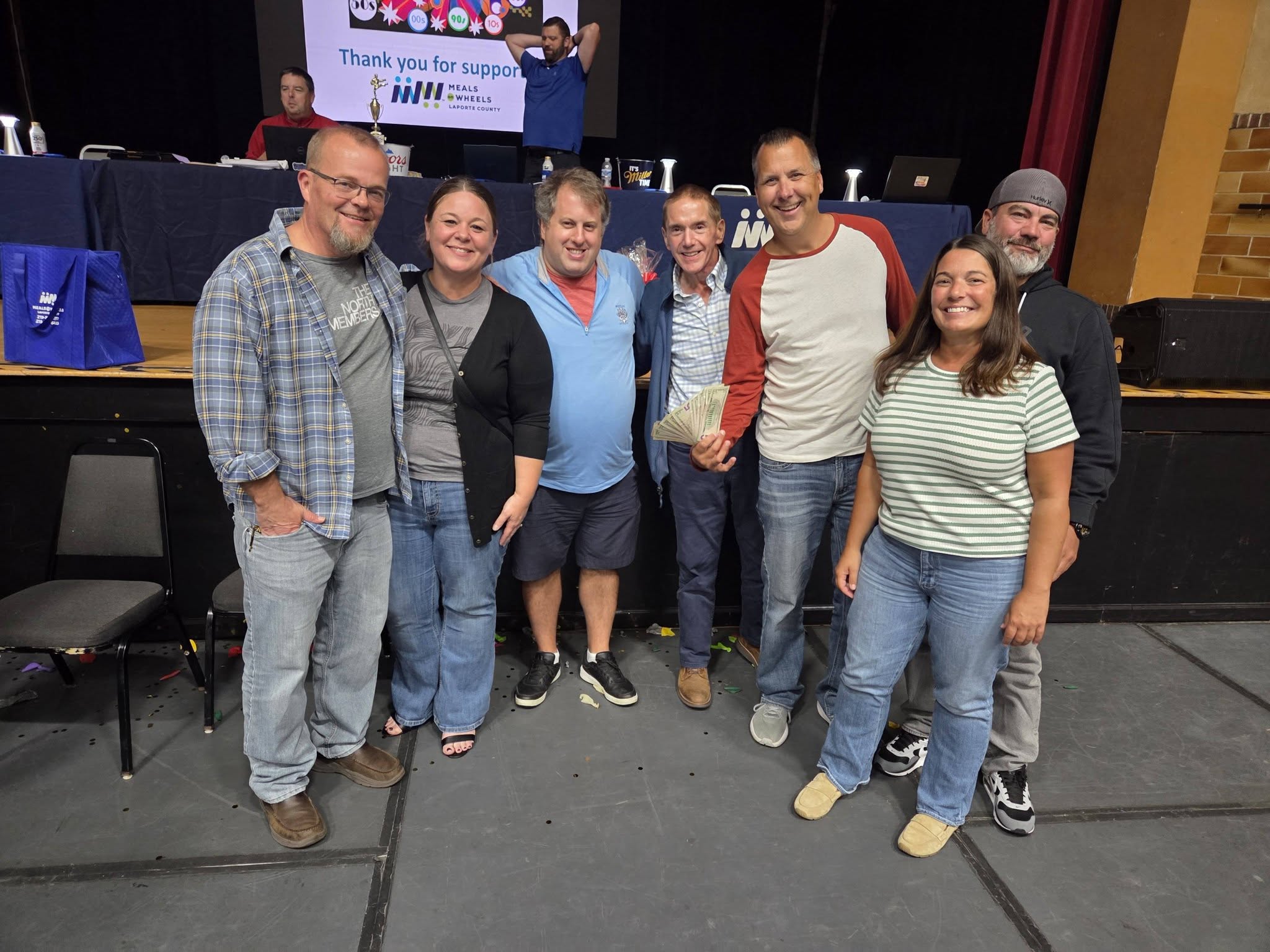 Community supporters at Trivia Through the Decades